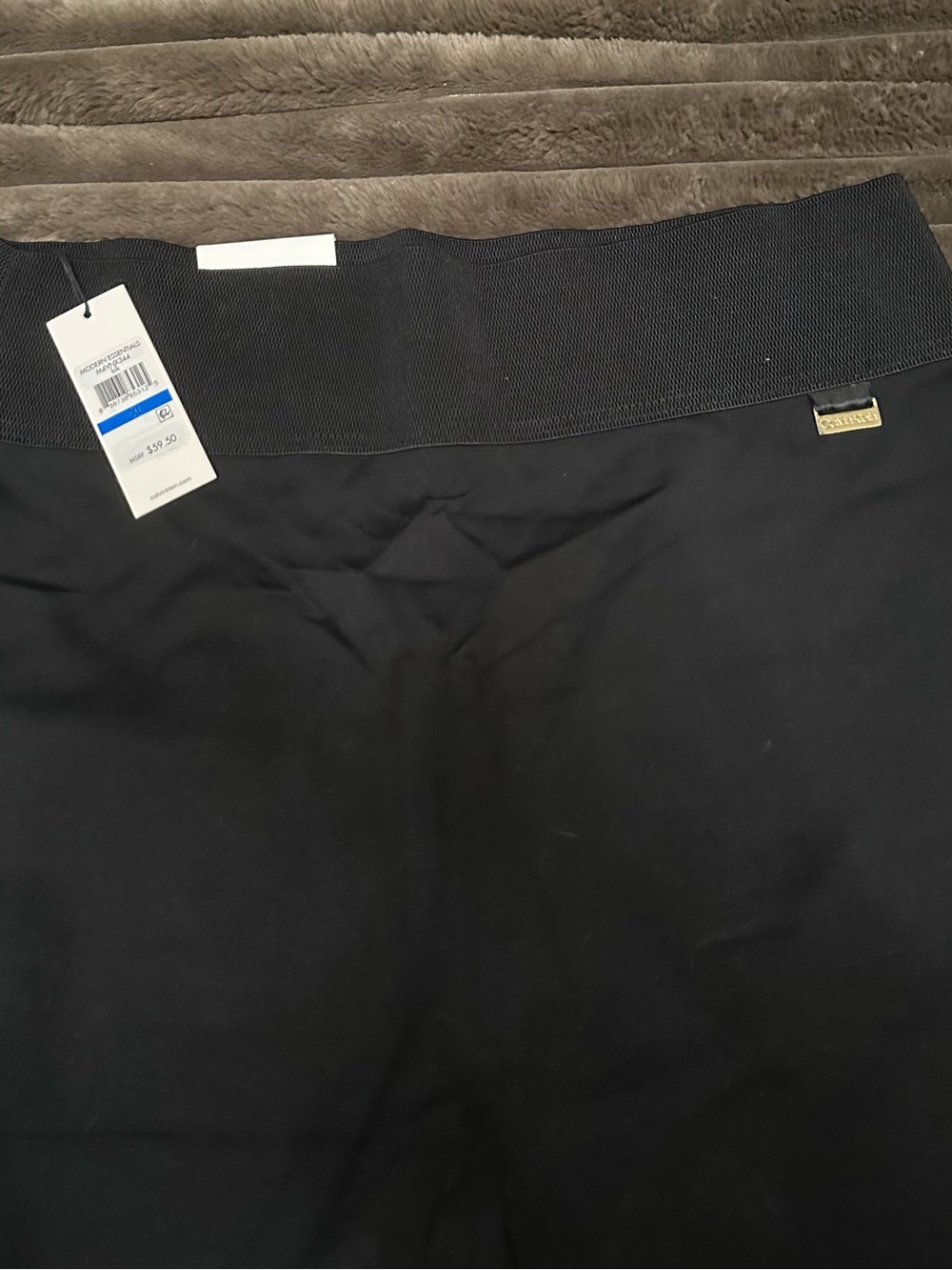 Calvin Klein Black Women's Stretch Jeggings with Elastic Waistband